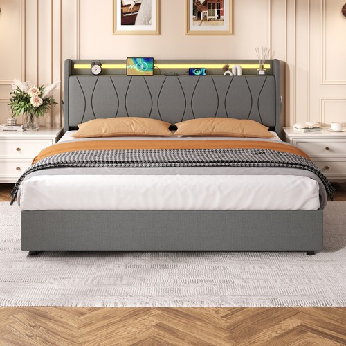 Upholstered ottoman bed frame - upholstered,