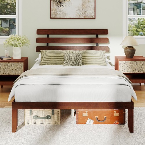 Bed frame solid wood platform - frame,