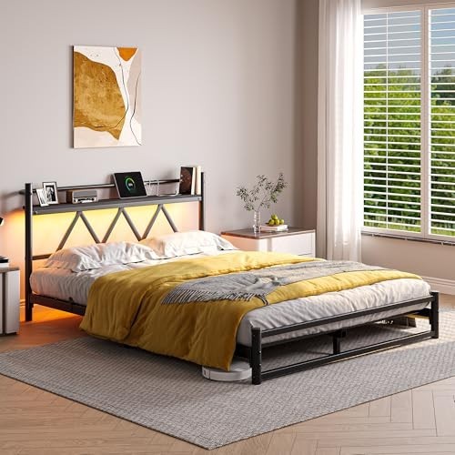 King size bed frame - bed,