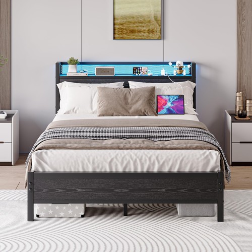Borphom king size bed - bed, frame