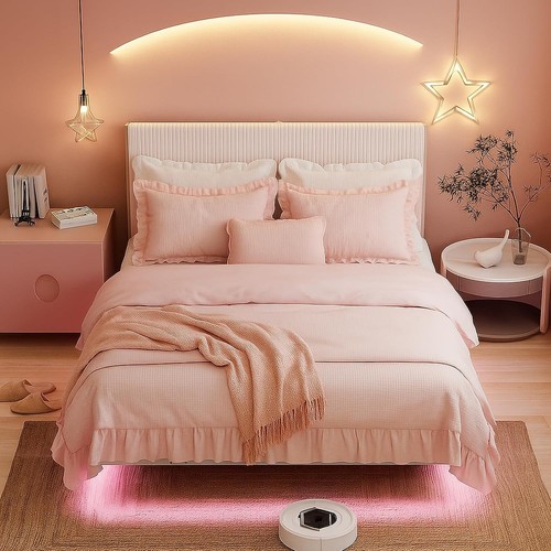 King size floating bed frame - floating,
