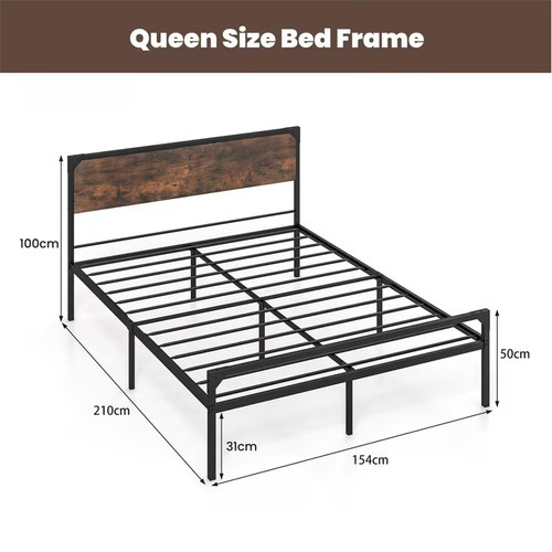 Gymax king size metal - king,