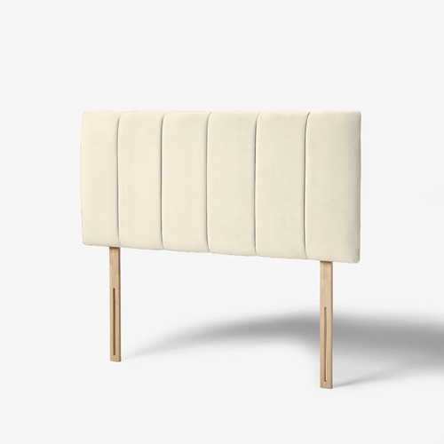 Cream lined headboard - cream, padded