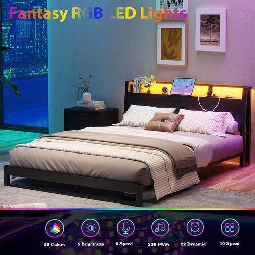 King size bed frame - bed, with