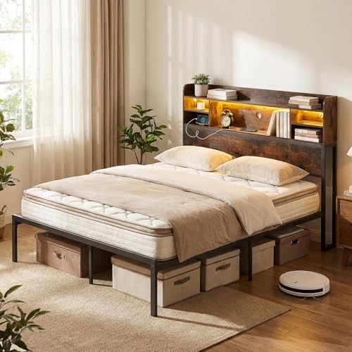 King size bed - with, led