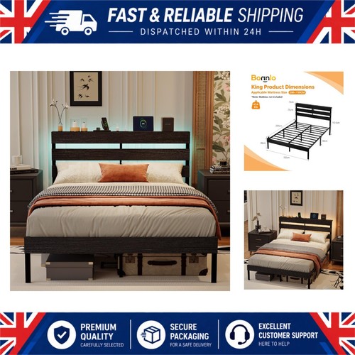 Bonnlo king size bed - king, frame