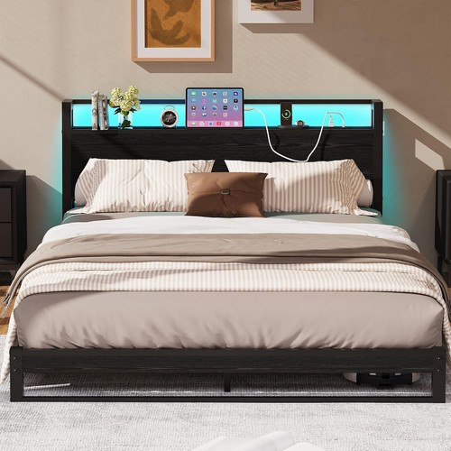 King size bed - size, frame