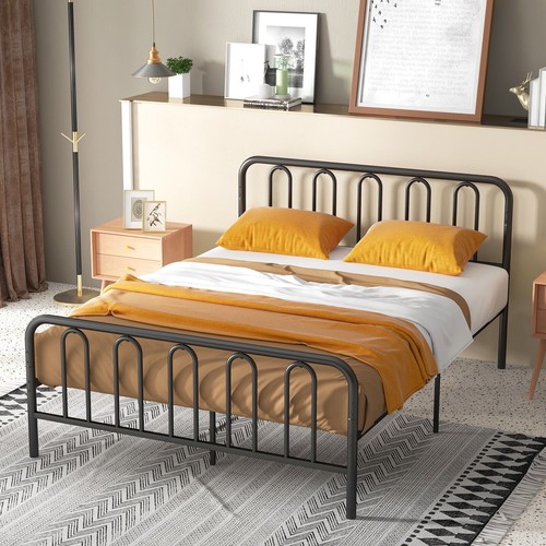 King size metal - size, frame