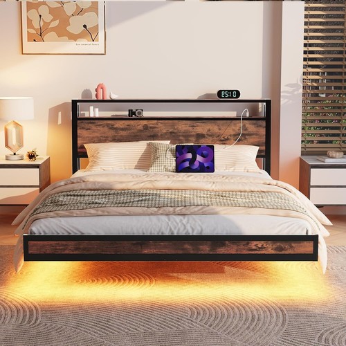 Bed frame king size with - frame,