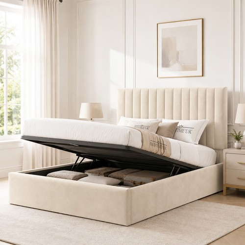 New mira ottoman storage bed - new,