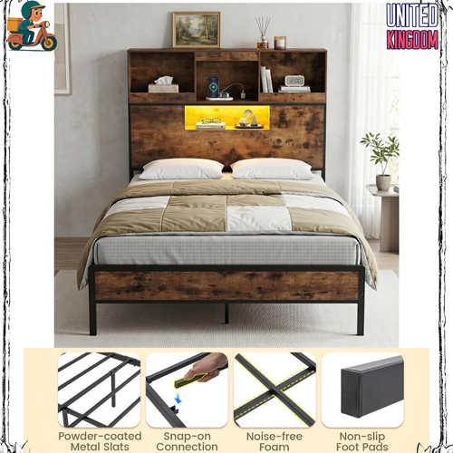 King size bed - king, frame