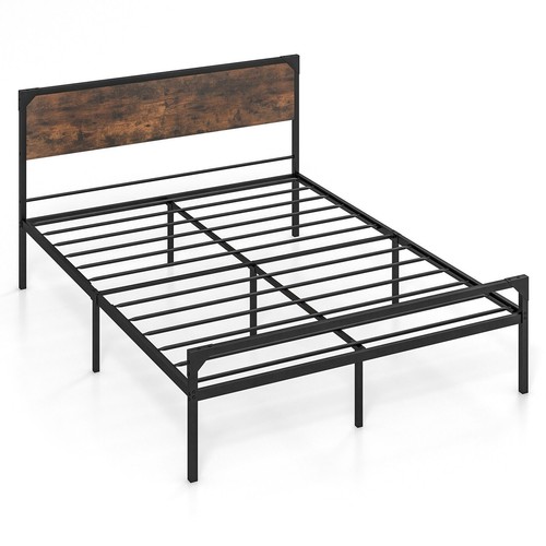 King size metal - size, frame