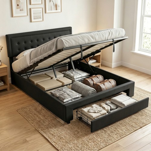 Leather king size - king,