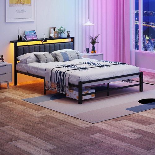 Arfarly king size bed frame - king,