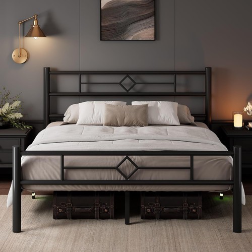 King size bed frame with - king,