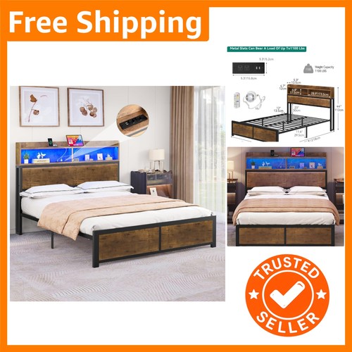 King size brown - size, frame