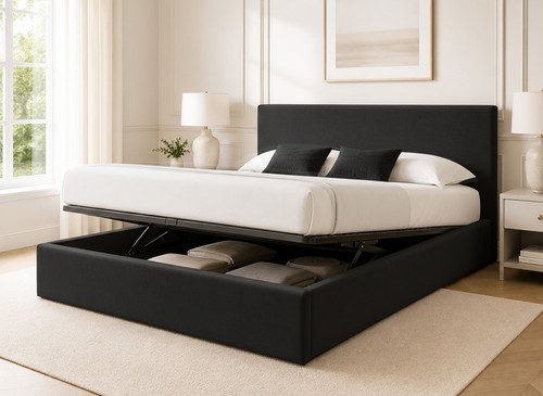 Low profile ottoman - low, storage
